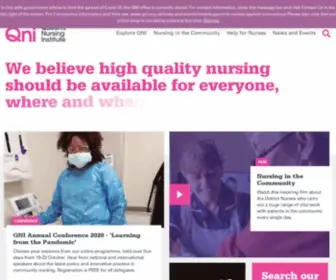 Qni.org.uk(The Queen's Nursing Institute) Screenshot