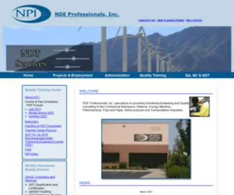 Qnpi.com(NDE Profesionals) Screenshot