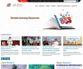 Qnren.net(Qatar University) Screenshot