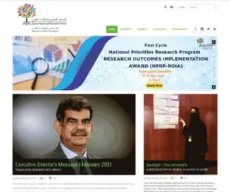 QNRF.org(Qatar National Research Fund) Screenshot