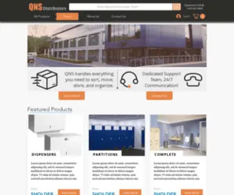 QNsdistributors.com(Plastic storage bins) Screenshot