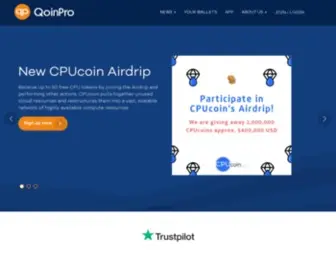 Qoinpro.com(QoinPro is a multi) Screenshot