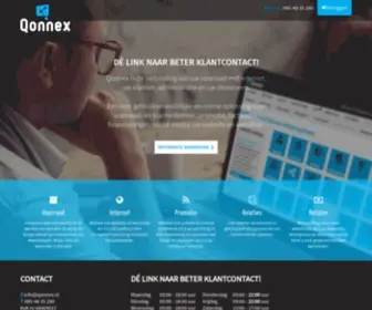 Qonnex.nl(De link naar beter klantcontact) Screenshot