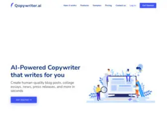 Qopywriter.ai(AI Copywriting Tool & AI Content Writer) Screenshot