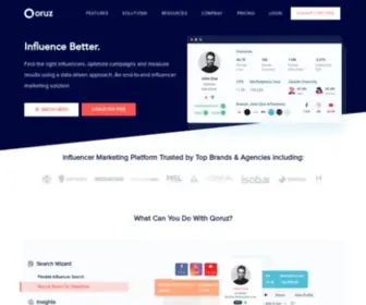 Qoruz.com(Find Influencers in India) Screenshot