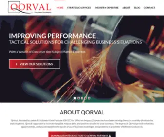 Qorval.com(Business Consulting Firm) Screenshot