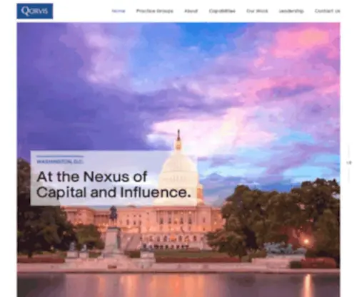 Qorvis.com(Washington DC based National Public Relations Advertising Interactive Digital Agency) Screenshot