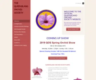 Qos.org.au(The Queensland Orchid Society) Screenshot