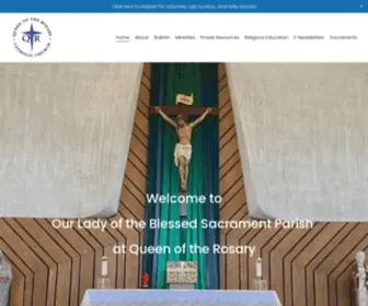 Qotr.org(Queen of the Rosary Catholic Church) Screenshot