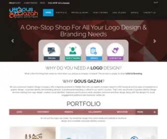 Qousqazah.com(Arabic Logo Design and Calligraphy) Screenshot