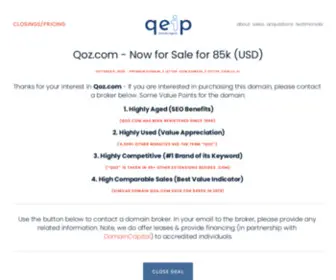 Qoz.com(Serving Investors) Screenshot