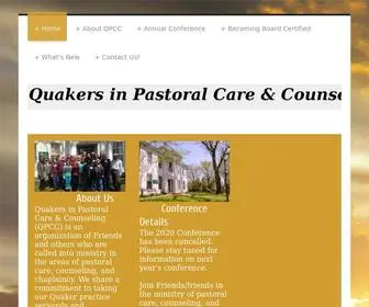 QPCC.us(Quakers in Pastoral Care & Counseling) Screenshot