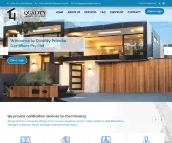 Qpcertifiers.com.au(Private Building Certifiers Sydney Suburbs) Screenshot