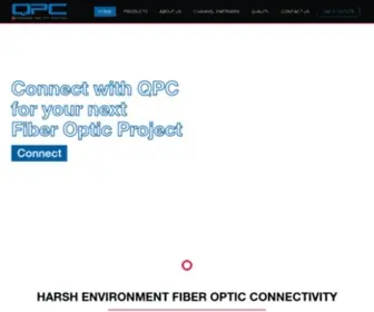 QPcfiber.com(QPC Fiber Optic) Screenshot