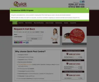 QPCL.co.uk(Quick Pest Control A Leading Provider of Pest Control Services in London) Screenshot