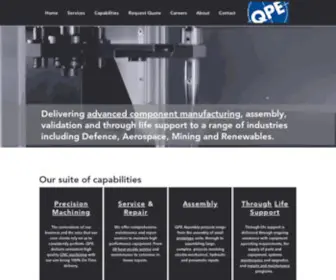 Qpeadvancedmachining.com(Advanced Manufacturing) Screenshot