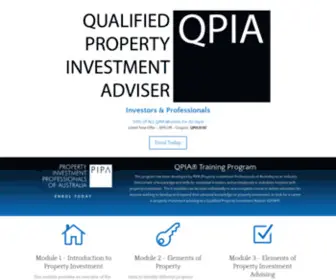 Qpia.com.au(Property Investment Professionals of Australia) Screenshot