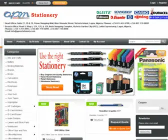 Qpmassociates.com(QPM Stationery Nigeria) Screenshot