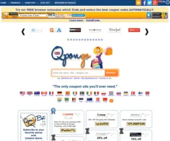 Qpongo.co.uk(Coupon, deal and promo code search engine) Screenshot