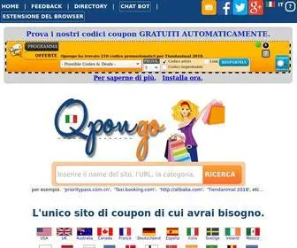 Qpongo.it(Motore di ricerca per coupon) Screenshot
