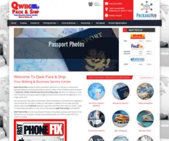 QPsvenice.com(Packing, Shipping, Mailing) Screenshot