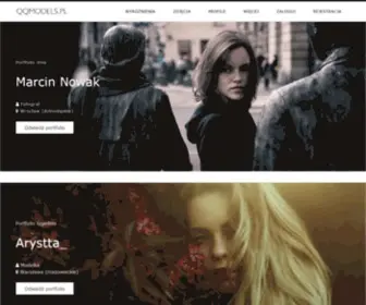 QQmodels.pl(Społecznościowa platforma promocyjna skupiająca modelki) Screenshot