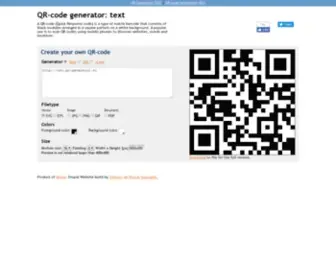 QR-Generator.nu(QR-code generator) Screenshot