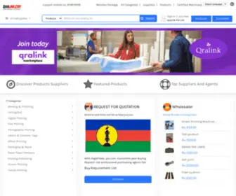 Qralink.com(Printing and Packaging Manufacturer Suppliers Exporters Importers from the world s largest online B2B marketplace) Screenshot
