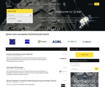 Qreer.com(European technical job board) Screenshot
