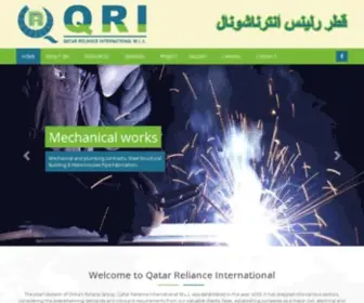 Qreliance.com(Qatar Reliance International W.L.L) Screenshot