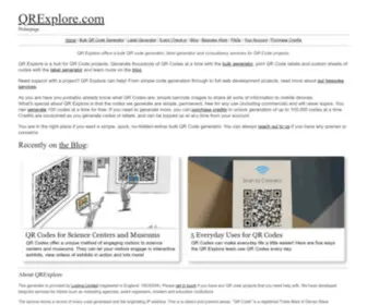 Qrexplore.com(QRExplore) Screenshot