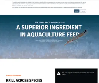 Qrillaqua.com(QRILL Aqua from Aker BioMarine) Screenshot