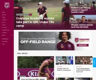 QRL.com.au(Official website of the Queensland Rugby League) Screenshot