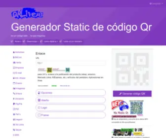 Qrlive.net(25 tipos de qr) Screenshot