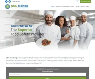 QRStraining.com(Your One Source For ServSafe® Training) Screenshot