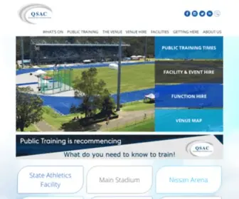 Qsac.com.au(Queensland Sports and Athletics Centre (QSAC)) Screenshot