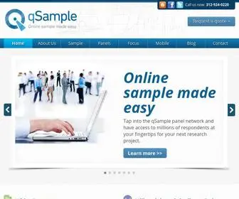 Qsample.com(Online sample made easyHome) Screenshot