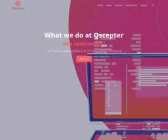 Qscepter.com(Leading Information Technology Company in Baku) Screenshot