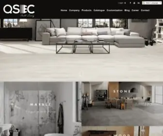 Qsectiles.com(Premier Porcelain Tile Brand) Screenshot