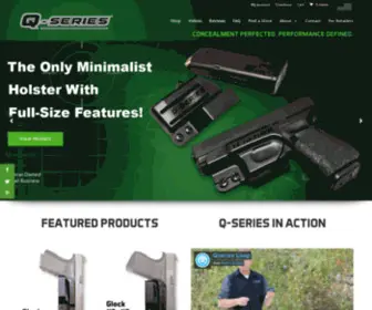 Qseriesllc.com(Stealth Holsters for Handguns) Screenshot