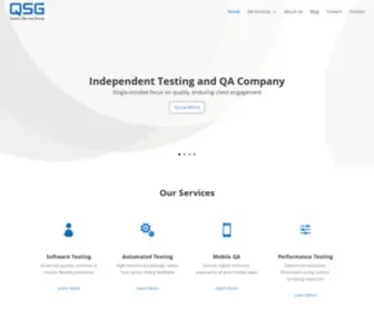 QSgsoft.com(Software Testing Services Company) Screenshot