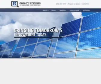 Qsic.com(Electronic manufacturing services) Screenshot