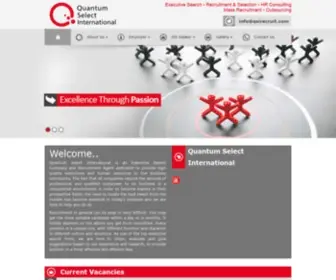 Qsirecruit.com(Quantum Select International) Screenshot