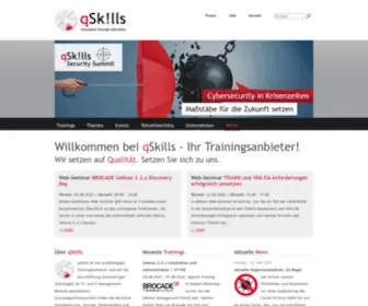 Qskills.de(IT-Trainingsanbieter) Screenshot