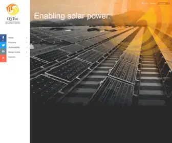 Qstec.com(Qatar Solar Technologies) Screenshot