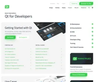 QT-Project.org(1 million software developers love Qt because they can build powerful cross) Screenshot