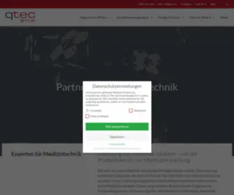 Qtec-Group.com(Zulassung in der Medizintechnik) Screenshot