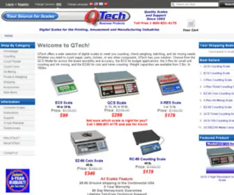 Qtechscales.com(Home page of Qtech Counting Scales) Screenshot