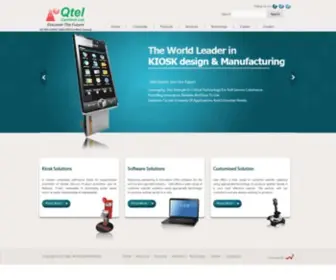 Qtelcomtech.com(Queue management Kiosk) Screenshot