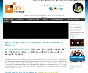Qtellwebdesign.com(Search Engine Optimzation Web Design Flash Graphics Templates Free Web Hosting Website Design Website Redesign eCommerce Websites Shopping Cart eCommerce Solutions Web Applications eSupport CMS) Screenshot